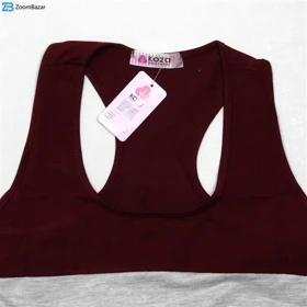 ست نیم‌تنه و شورت ورزشی زنانه کوزا مدل 9140-5 رنگ زرشکی