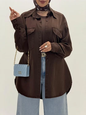 4056-شومیز کتان سیلک میلان