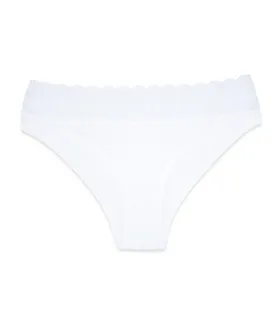 شورت زنانه اسلیپ نخی کمر دانتل بدون کش Neev نیو کد 411 سفید White