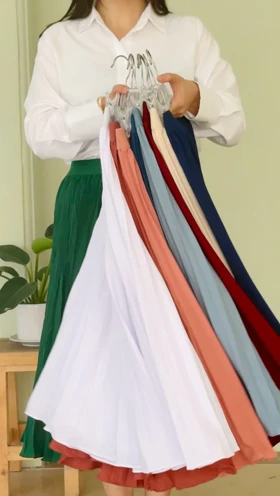 دامن پلیسه کمرکش دار