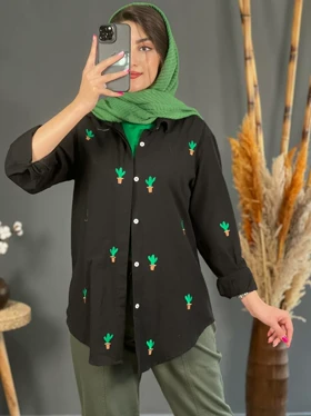 مانتو گلدوزی کاکتوس 1120