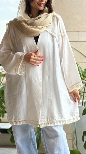 مانتو ریشه دوزی