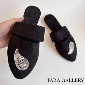 صندل جلو بسته نگینی