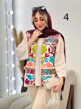 جلیقه طرح دار