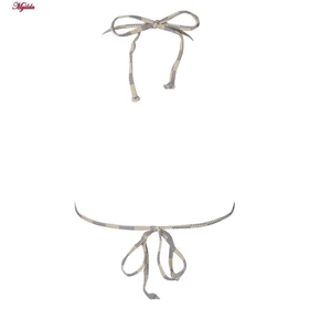 مایو دو تکه زنانه شطرنجی ماییلدا کد 3903-2