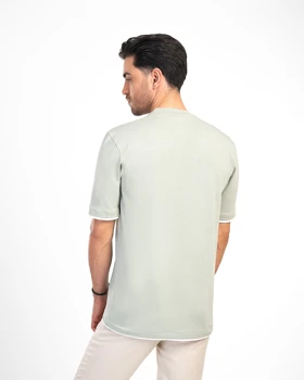ام کی کالکشن تیشرت آستین کوتاه mk-23861-light-green