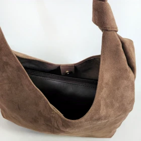 کیف دوشی زنانه جیر مدل گره‌ای دوتکه کد 9600