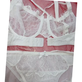 ست شورت و سوتین زنانه مدل فنردار گیپوری