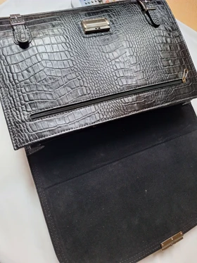 کیف اداری انگلیسی چرم کروکودیلی