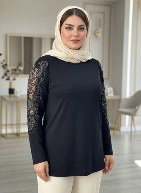 شومیز گیپوردار مدل سوگل کد 50271