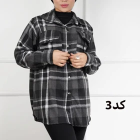 شکت چهارخونه پشمی گرم بالا 7292