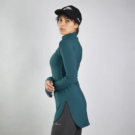 استرج آستین بلند نیم زیپ ورزشی زنانه نایک مدل VHD-3K1452 کله غازی