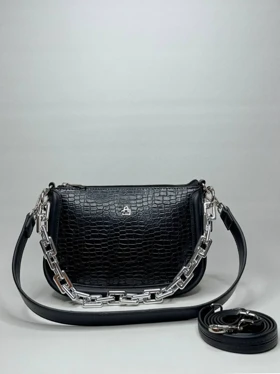 کیف دوشی زنانه الفا ALFA کد 7033 (مشکی)