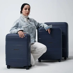 مجموعه 3 عددی چمدان رزمری مدل Rose Merry RL-201-3z_Blue