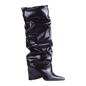 بوت بلند زنانه مدل شلواری چروک_کد 2247