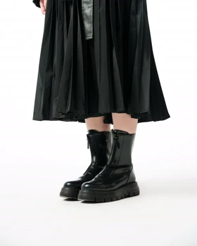نیم بوت زنانه استرادیواریوس مدل 00009-Stradivarius-Flat-Ankle-Boots