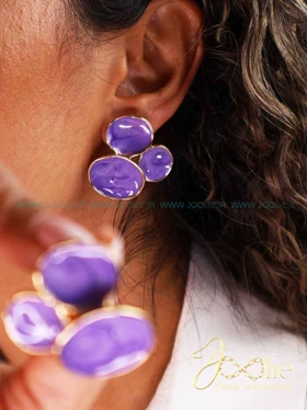 گوشواره زنانه فشن مدل تری کد E1159