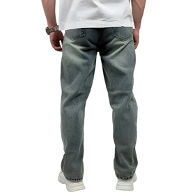 شلوار جین بگ مردانه مدل شسته