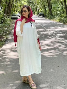 پیراهن مانتویی لاوین