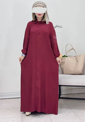 پیراهن مانتویی پرند