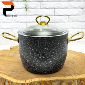 قابلمه 20 دیپ درب پیرکس بلند مشکی هاناتک