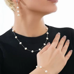سرویس نقره زنانه مرواریدی