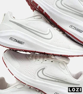 کفش کتانی بزرگ پا سفید قرمز نایک NIKE PEGASUS V10