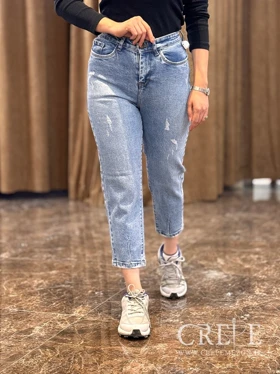 شلوار مام فیت جین درجه یک