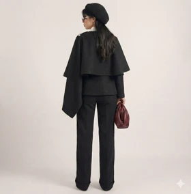 پالتو شنل دار دو حالته Anjel