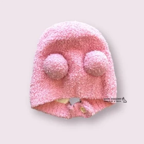 کلاه نوزادی موهر پوم دار