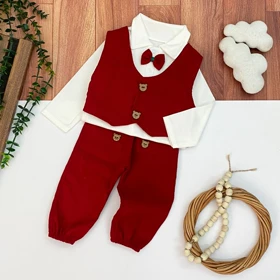 بلوز ژیله دار و شلوار پسرانه یلدایی