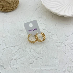 گوشواره زنانه طرح برگ ژوپینگ، ظرافت در عین سادگی Xuping