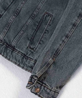 کت جین آبی چرک زخمی 0213