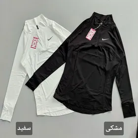 بلوز نیم زیپ سفید pro باشگاهی 38 تا 46