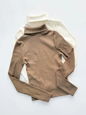 بلوز کبریتی یقه اسکی ساده