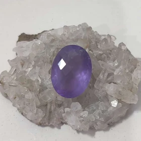 سنگ آمیتیست تراش جواهری کد 8 (15 قیراطی)