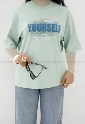 تیشرت باکسی yourselfکد1005860