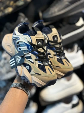 کتانی دیلاکس زنانه کرم سرمه ای