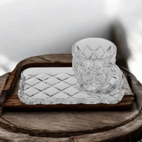 زیر لیوانی بلوری