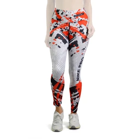 لگ ورزشی زنانه نایک مدل GMS-3D557 سفید قرمز