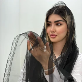 شال تور و نگین مشکی