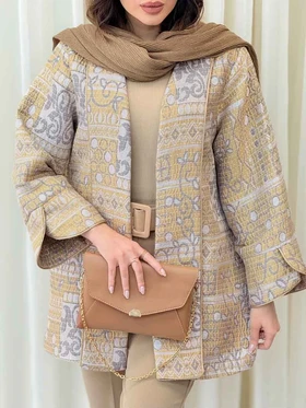 مانتو ژاکارد طرح دار کیارا