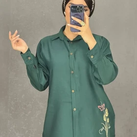 مانتو بابوس گلدوزی پروانه
