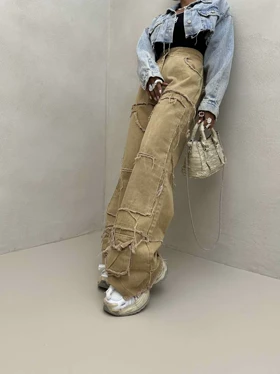 شلوار کارگو ریش دار