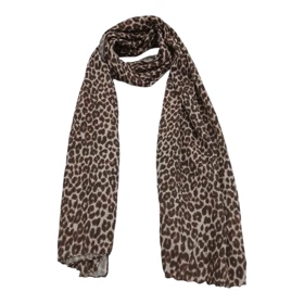 شال زنانه طرح پلنگی ریز بسیار ظریف وسبک