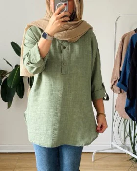 تونیک مانتویی دو دگمه