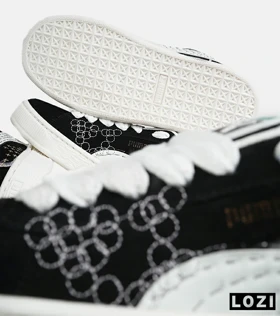 کفش کتانی ورزشی مشکی مردانه و زنانه PUMA suede XL مدل 7478