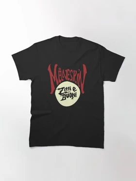 تیشرت گروه موسیقی MANESKIN | تیشرت منسکین طرح Måneskin fan art &amp; merch maneskin کد 158028