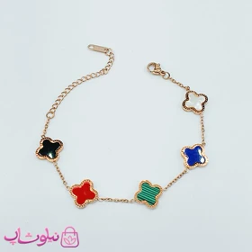 دستبند دخترانه مدل ونکلیف چند رنگ کد 1897