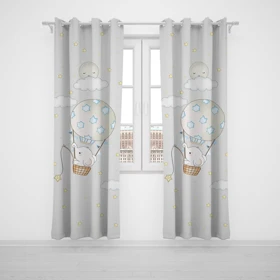 پرده پانچی اتاق کودک برند مینوریا کیدز طرح فیل کد p-386